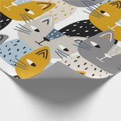 Kattenpatroon Cadeaupapier (Hoek)