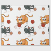 Kattenpatroon Cadeaupapier (Vlak)