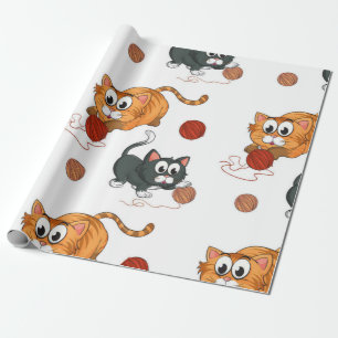 Kattenpatroon Cadeaupapier
