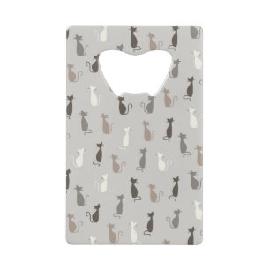 Kattenpatroon Creditkaart Flessenopener