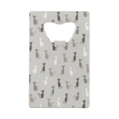 Kattenpatroon Creditkaart Flessenopener (Achterkant)