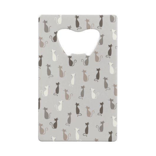 Kattenpatroon Creditkaart Flessenopener (Achterkant)