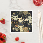 Kattenpatroon Kunstzinnig Servet (Insitu)