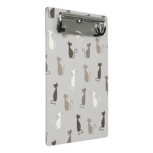 Kattenpatroon Mini Klembord (Schuin)