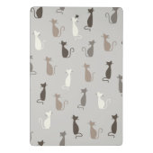 Kattenpatroon Mini Klembord (Achterkant)