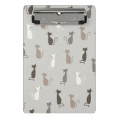 Kattenpatroon Mini Klembord (Voorkant)