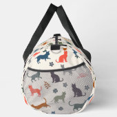 Kattenpatroon Moderne Elegante Monogram Initialen Plunjezak (Rechts)