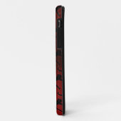 kattenpatroon op rode achtergrond Case-Mate iPhone case (Achterkant/links)