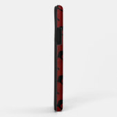kattenpatroon op rode achtergrond Case-Mate iPhone case (Achterkant/rechts)