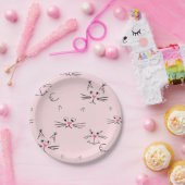 Kattenpatroon Papieren Bordje (Feest)