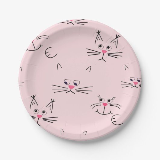 Kattenpatroon Papieren Bordje (Voorkant)