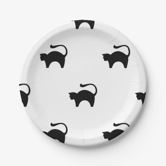 Kattenpatroon Papieren Bordje (Voorkant)