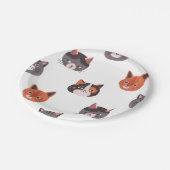 Kattenpatroon Papieren Bordje (Gekanteld)