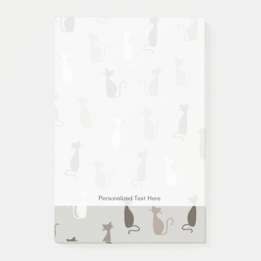 Kattenpatroon Post-it® Notes (Voorkant)