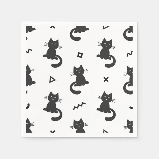 Kattenpatroon Servet (Voorkant)
