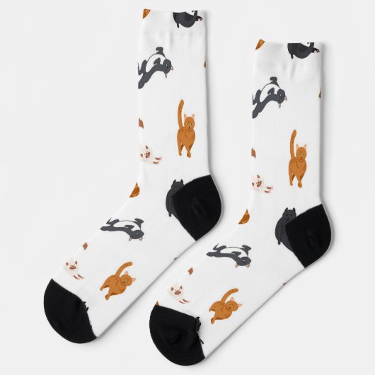 Kattenpatroon Sokken (Links)