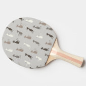 Kattenpatroon Tafeltennisbatje (Zijkant)