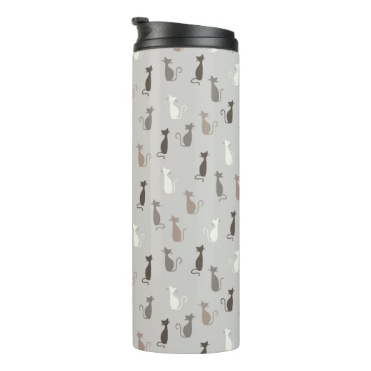 Kattenpatroon Thermosbeker (Geroteerd rechts)