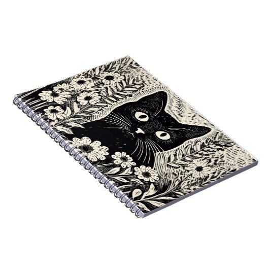 Kattenpatroontekening Notitieboek (Rechterzijde)