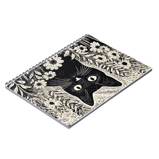 Kattenpatroontekening Notitieboek (Linkerzijde)