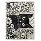 Kattenpatroontekening Notitieboek (Voorkant)