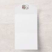 Kattenperziken en -muchi all in one uitnodiging (Binnen)