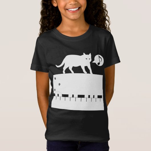 Kattenpiano T-shirt (Voorkant)