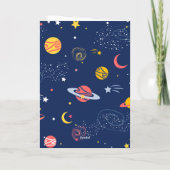 Kattenpiloot & UFO, Koele Buitenruimte, Grappige V Kaart (Achterkant)