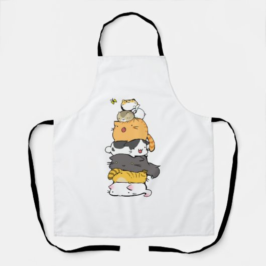 Kattenpiramide Schort (Voorkant)