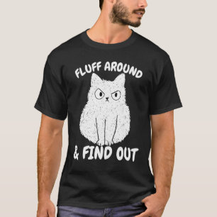 Kattenpluis Rondneuzen en erachter komen grappige T-shirt