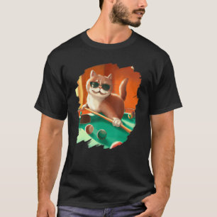 Kattenpoelkleppen in springstaarten t-shirt