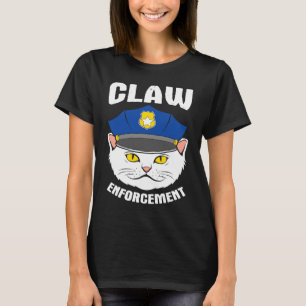 kattenpolitie sms pun grap t-shirt