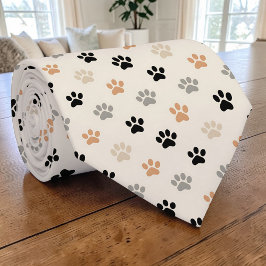 Kattenpoot Retro Neutrale Aangepaste Das