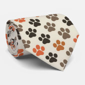 Kattenpoot Retro Op maat gemaakte stropdas (Opgerold)