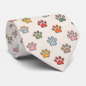 Kattenpoot Retro Op maat gemaakte stropdas (Opgerold)