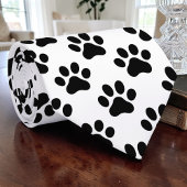 Kattenpoot Retro Zwart-Wit Aangepaste Das