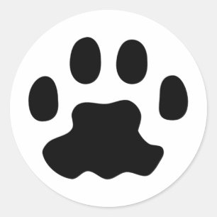 KATTENPOOT RONDE STICKER