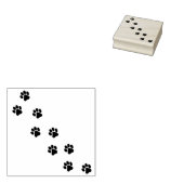 kattenpoot volgt kunststempel rubberstempel (Gestempeld)