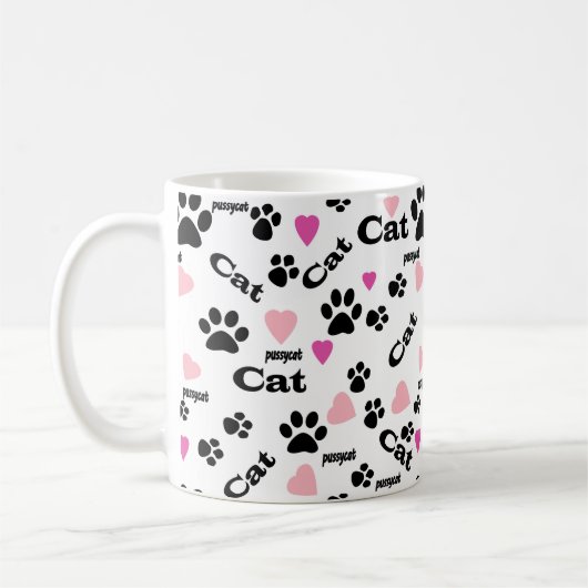 Kattenpootafdrukken Koffiemok (Links)