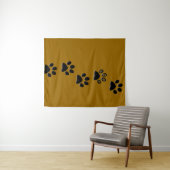 Kattenpootafdrukken Tapestry Wandkleed (In Situ (horizontaal))