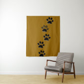 Kattenpootafdrukken Tapestry Wandkleed (In situ)