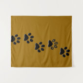 Kattenpootafdrukken Tapestry Wandkleed (Voorkant (horizontaal))