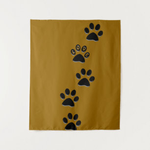 Kattenpootafdrukken Tapestry Wandkleed