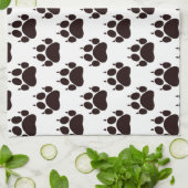 Kattenpootafdrukken Theedoek (Gevouwen)