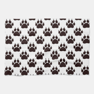 Kattenpootafdrukken Theedoek