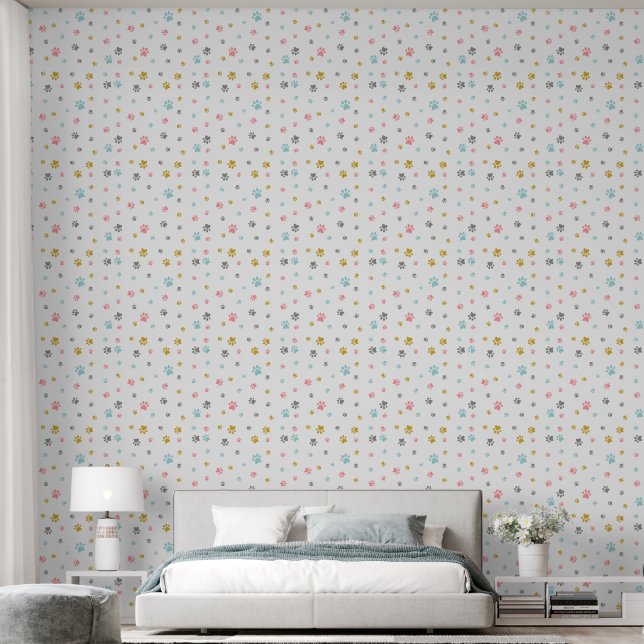 Kattenpootjes Behang (Slaapkamer)