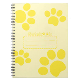 Kattenpootjes geel journaal notitieboek