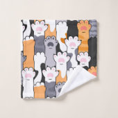 Kattenpootjes Patroon Bad Handdoek (Wasdoekje)