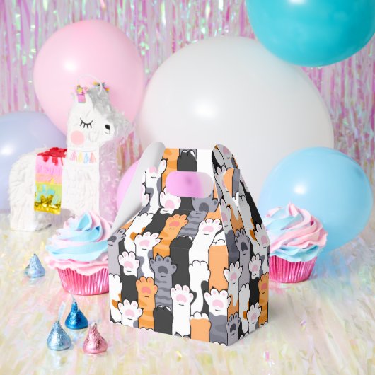 Kattenpootjes Patroon Bedankdoosjes (Feest)