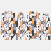 Kattenpootjes Patroon Bedankdoosjes (Ongevouwen)